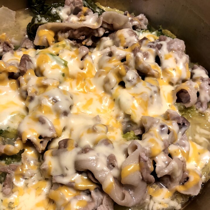 白菜と豚肉の蒸しもの